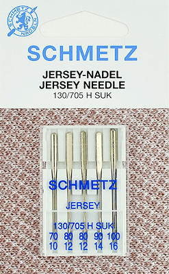 Иглы Schmetz джерси 130/705 H SUK (70x1, 80x2, 90x1, 100x1) 5 шт в Железноводске
